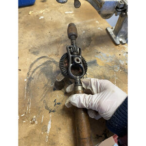 RARE Antique Hand Breast Drill